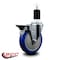 Service Caster 5'' Blue Poly Swivel 1-1/2'' Expanding Stem Caster with Brake SCC-EX20S514-PPUB-BLUE-PLB-112 - alternate 2